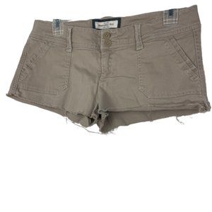 Abercrombie & Fitch Khaki Short Shorts Size 4
